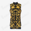 Antique Embroidery | Coiled Gold Silk Satin Heritage Series (Black & Jade One-of-a-kind) - 盤金古緞典藏背心（黑翠雙色孤品）