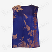 Azure Blue Magpie Vintage Silk Satin Vest - 「青藍錦雀」古董真絲馬甲