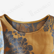 Amber Silver Peony Antique Vintage Silk Satin Vest - 「琥珀銀芍」古董真絲面料馬甲