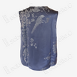 Misty Blue Mandarin Duck Antique Silk Satin Vest - 「霧藍鴛鴦」真絲面料馬甲