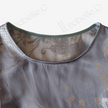 Misty Blue Mandarin Duck Antique Silk Satin Vest - 「霧藍鴛鴦」真絲面料馬甲