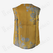 Gilded Gold Silver Chrysanthemum Antique Silk Satin Vest - 「鎏金銀菊」古董真絲面料背心