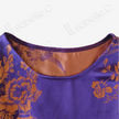 Violet Gilded Vase Floral Antique Silk Satin Vest - 「绛紫鎏金瓶花」古董真絲面料背心