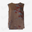 Bronze Cloud Dragon Antique Silk Satin Vest - 「銅棕雲龍」古董真絲面料背心