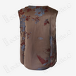 Bronze Cloud Dragon Antique Silk Satin Vest - 「銅棕雲龍」古董真絲面料背心