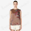 Bronze Cloud Dragon Antique Silk Satin Vest - 「銅棕雲龍」古董真絲面料背心