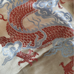 Bronze Cloud Dragon Antique Silk Satin Vest - 「銅棕雲龍」古董真絲面料背心