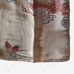 Bronze Cloud Dragon Antique Silk Satin Vest - 「銅棕雲龍」古董真絲面料背心