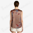 Bronze Cloud Dragon Antique Silk Satin Vest - 「銅棕雲龍」古董真絲面料背心
