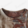 Bronze Cloud Dragon Antique Silk Satin Vest - 「銅棕雲龍」古董真絲面料背心
