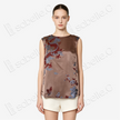 Bronze Cloud Dragon Antique Silk Satin Vest - 「銅棕雲龍」古董真絲面料背心