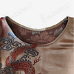 Bronze Cloud Dragon Antique Silk Satin Vest - 「銅棕雲龍」古董真絲面料背心