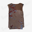 Bronze Cloud Dragon Antique Silk Satin Vest - 「銅棕雲龍」古董真絲面料背心