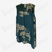 Jade Emerald Magnolia Bias-Cut Antique Silk Satin Vest - 「墨翠玉蘭」古董真絲面料斜裁上衣