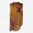 Gilded Gold Koi Fish Bias-Cut Antique Silk Satin Vest - 「鎏金錦鯉」斜裁古董真絲面料上衣