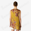 Gilded Gold Koi Fish Bias-Cut Antique Silk Satin Vest - 「鎏金錦鯉」斜裁古董真絲面料上衣