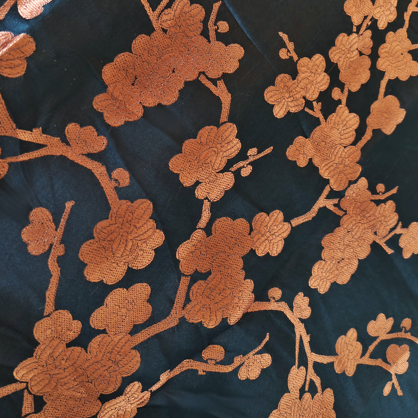 Vase Plum Vintage Silk Satin Sleeveless Top - 真絲老緞無袖上衣