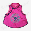 Rouge Auspicious Dragon Embroidered Silk Vest - 「胭脂瑞龍」刺繡真絲馬甲
