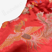 Crimson Phoenix Plume Antique Brocade Silk Vest - 「丹緋鳳翎」古董真絲马甲