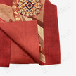Ochre Red Floral Roundel Seed Stitch Embroidered Vest - 「赭紅團花」打籽綉马甲