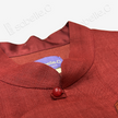 Ochre Red Floral Roundel Seed Stitch Embroidered Vest - 「赭紅團花」打籽綉马甲