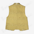 Gilded Striped Floral Tang Brocade Waistcoat - 鎏金條綺唐錦馬甲
