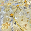Gilded Striped Floral Tang Brocade Waistcoat - 鎏金條綺唐錦馬甲