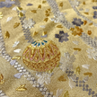 Gilded Striped Floral Tang Brocade Waistcoat - 鎏金條綺唐錦馬甲