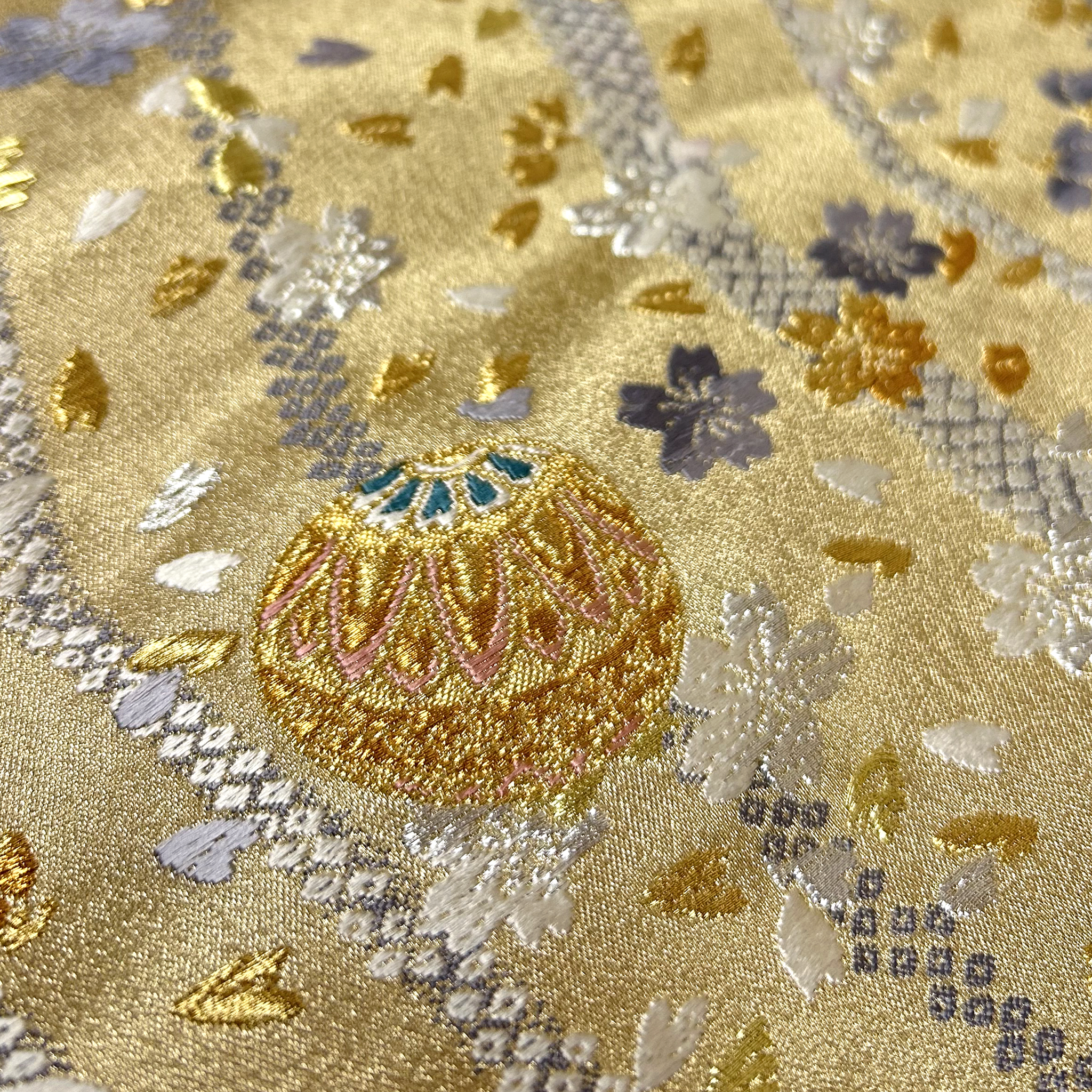 Gilded Striped Floral Tang Brocade Waistcoat - 鎏金條綺唐錦馬甲