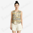 Silver Gilded Baoxiang Medallion Tang Brocade Waistcoat - 「銀鎏團寶」唐錦馬甲