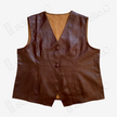 Gambiered Canton Silk Vest - 紅雲紗馬甲