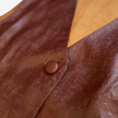 Gambiered Canton Silk Vest - 紅雲紗馬甲