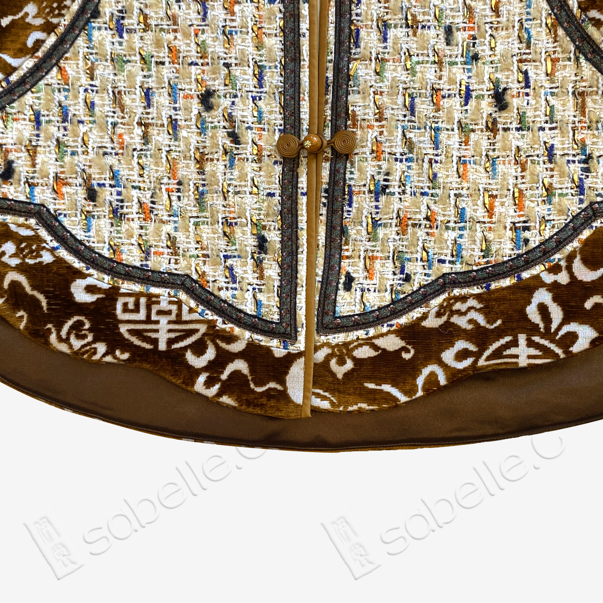 Ruyi Longevity Pattern Zhang Velvet Vest - 如意團壽漳絨馬甲