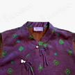 Crimson Purple Fortune & Blessing Gambiered Canton Silk Vest - 绛紫福祿紅雲紗馬甲