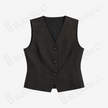 Cracked Turtle Shell Motif Gambiered Canton Silk Vest - 龜裂紋香雲紗馬甲