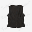 Cracked Turtle Shell Motif Gambiered Canton Silk Vest - 龜裂紋香雲紗馬甲