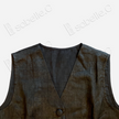 Cracked Turtle Shell Motif Gambiered Canton Silk Vest - 龜裂紋香雲紗馬甲