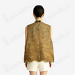 Jet Black Gilded Butterfly Tang Brocade Vest - 「玄底金蝶」唐錦馬甲