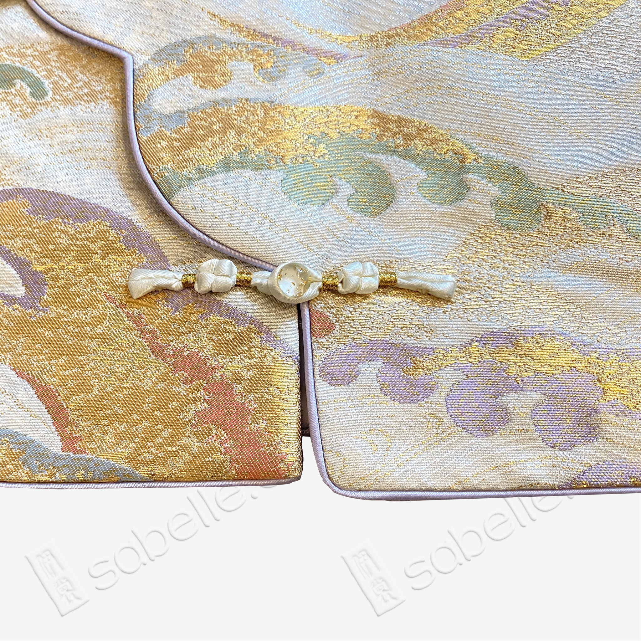Gilded Ocean Wave Tang Brocade Vest - 「金瀾觀海」唐錦馬甲