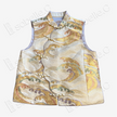 Gilded Ocean Wave Tang Brocade Vest - 「金瀾觀海」唐錦馬甲