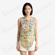 Gilded Floral Tang Brocade Waistcoat - 「金底百卉」唐錦馬甲