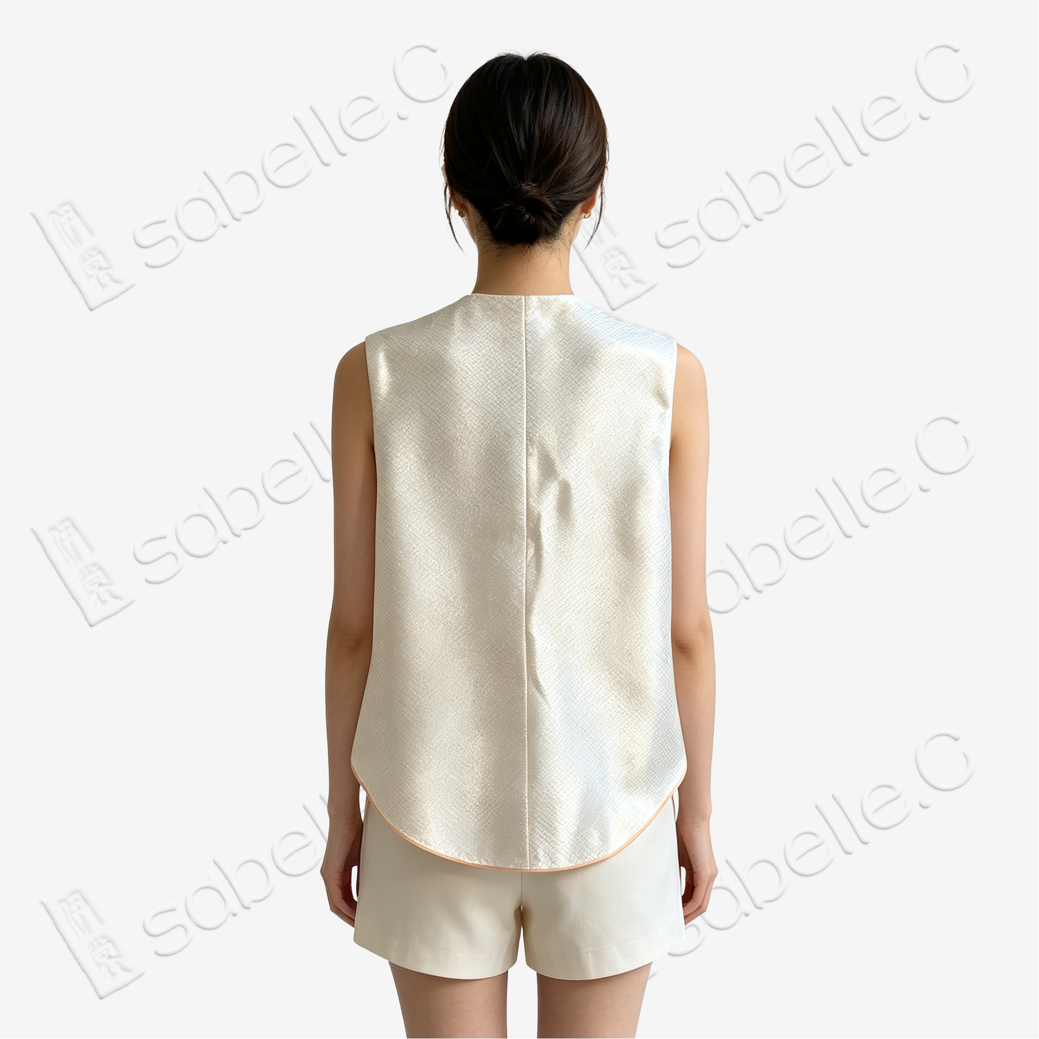 Gilded Floral Tang Brocade Waistcoat - 「金底百卉」唐錦馬甲