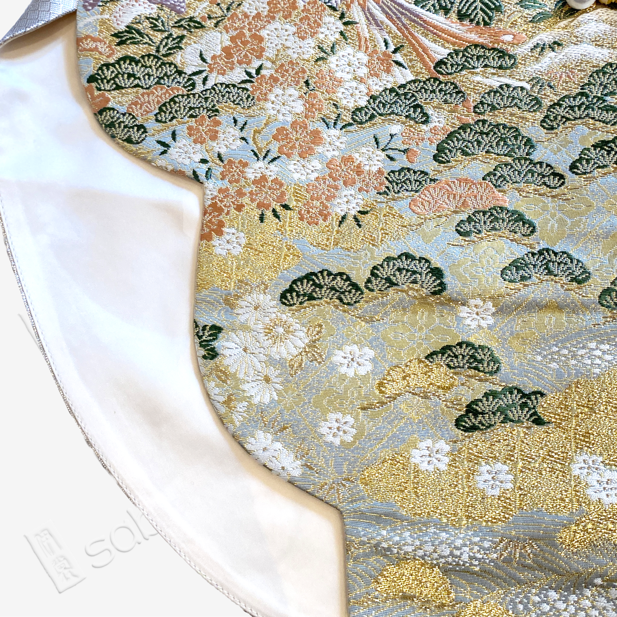 Gilded Floral Tang Brocade Waistcoat - 「金底百卉」唐錦馬甲