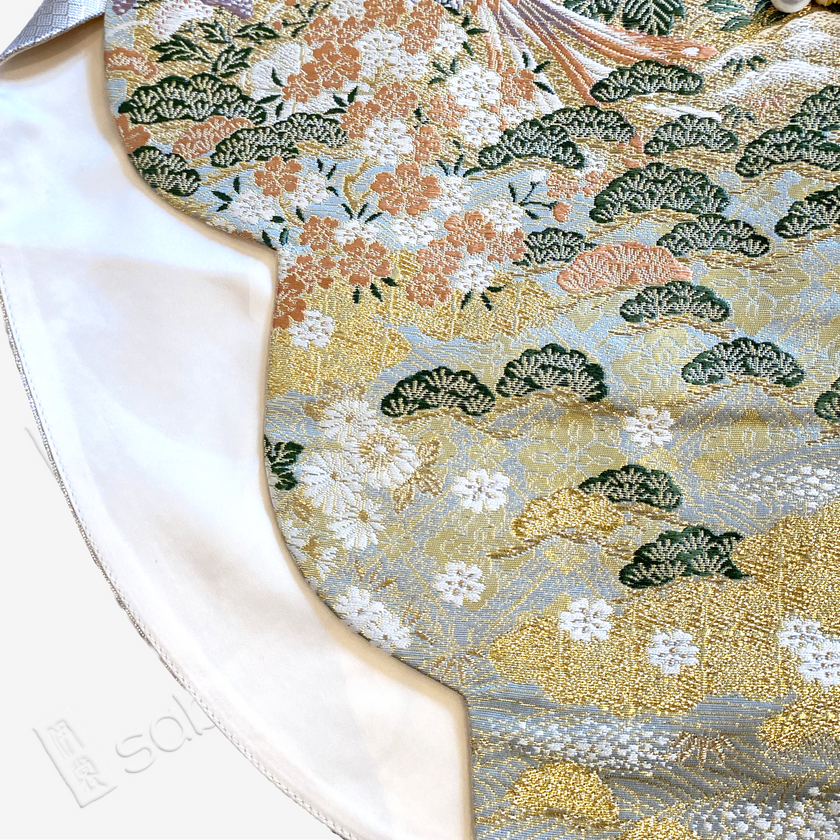 Gilded Floral Tang Brocade Waistcoat - 「金底百卉」唐錦馬甲