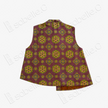 Sandalwood Purple Floral Medallion Gambiered Canton Silk Waistcoat - 「檀紫團花」紅雲紗馬甲