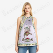 Lilac Purple Phoenix Vintage Embroidered Vintage Silk Satin Waistcoat - 「煙紫丹鳳」老繡真絲老緞馬甲
