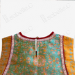 Moss Green Floral Medallion Shu Brocade Áo dài Tunic - 「苔綠團花」蜀錦奧黛