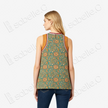 Moss Green Floral Medallion Shu Brocade Áo dài Tunic - 「苔綠團花」蜀錦奧黛