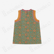 Moss Green Floral Medallion Shu Brocade Áo dài Tunic - 「苔綠團花」蜀錦奧黛
