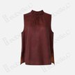 Gambiered Canton Silk Vest - 紅雲紗馬甲